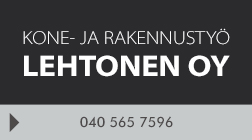 Kone- ja Rakennustyö Lehtonen Oy logo